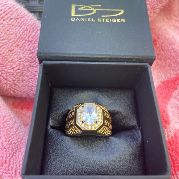 Daniel Steiger Other - 💰 Liz - Mens vintage sterling with gold vermeil CZ ring sz 10/11